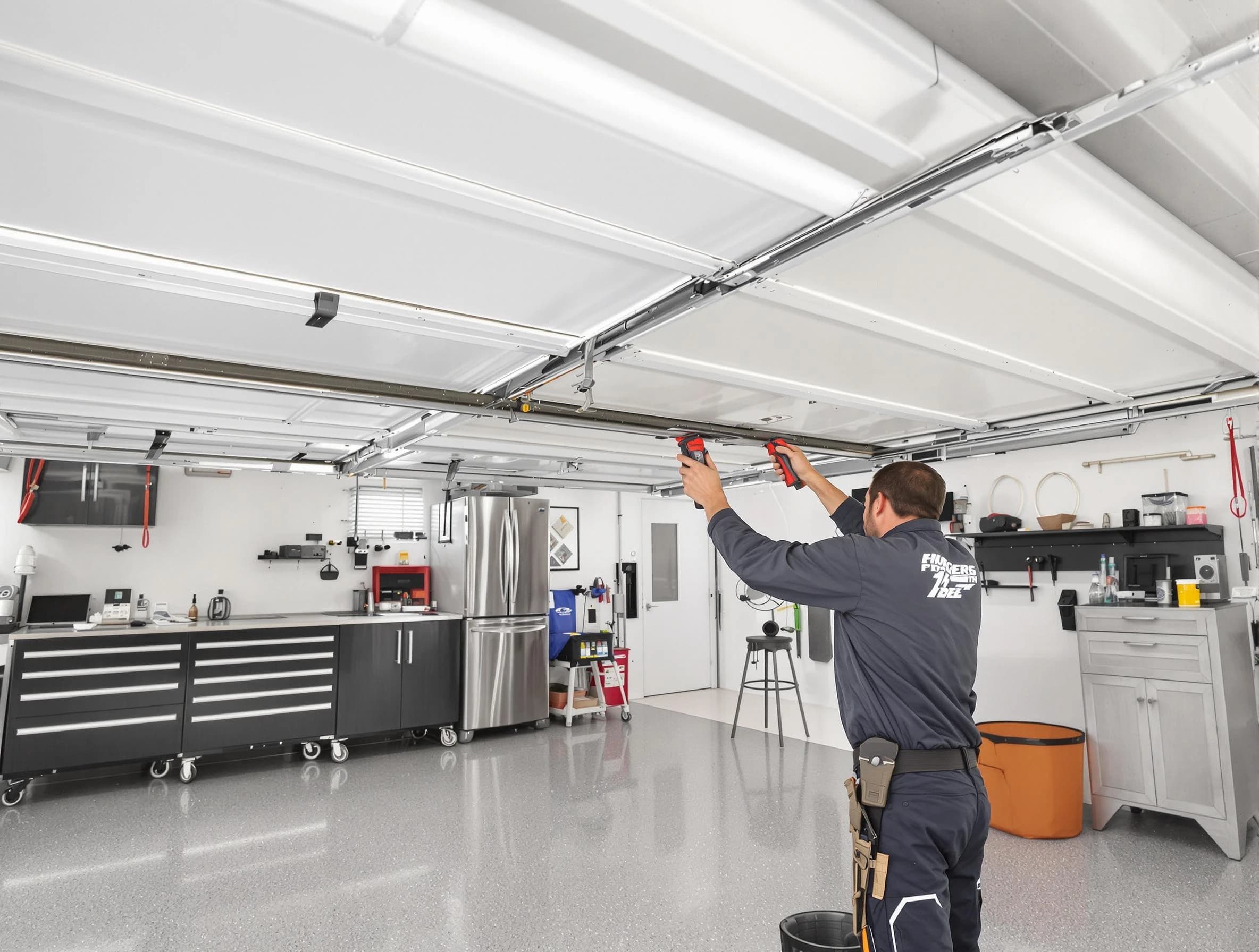 Overhead garage door repair service by North Fayette Garage Door Repair in North Fayette