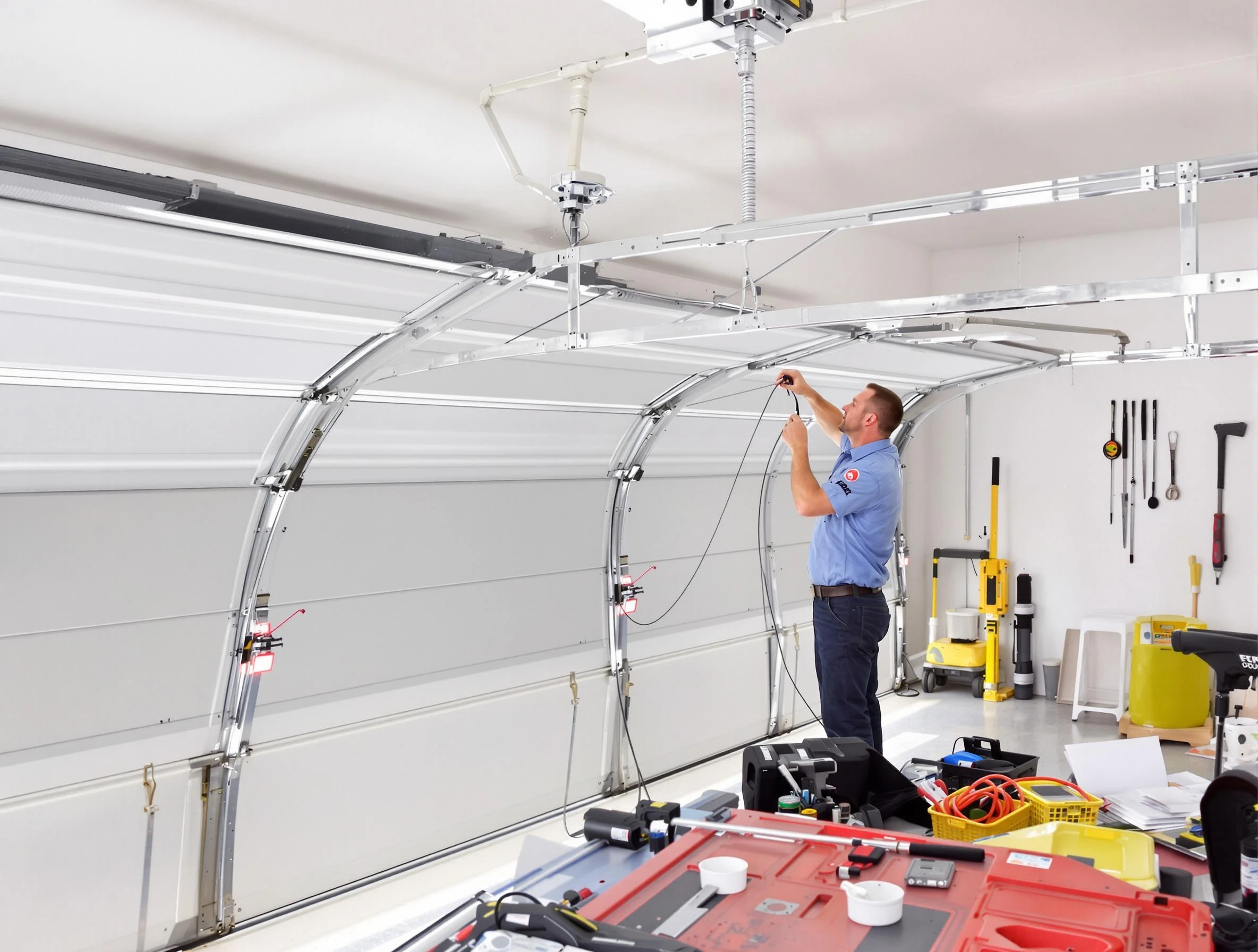 Garage door cable repair service by North Fayette Garage Door Repair in North Fayette