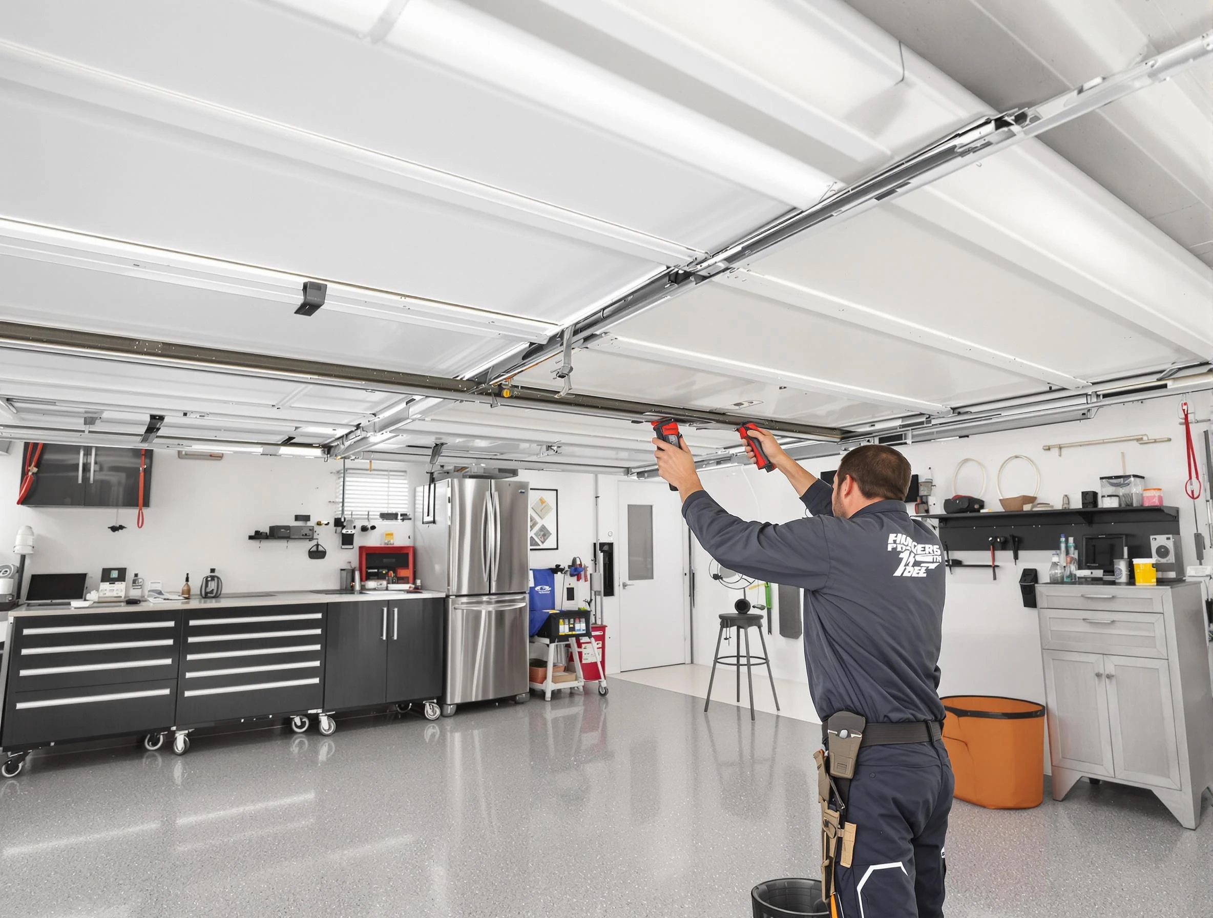 Overhead garage door repair service by North Fayette Garage Door Repair in North Fayette
